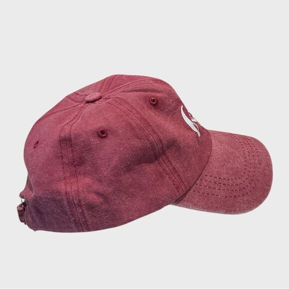 “GIGI” Maroon Baseball Cap Adjustable Womens Relaxed Fit NEW Hat - Picture 3 of 8